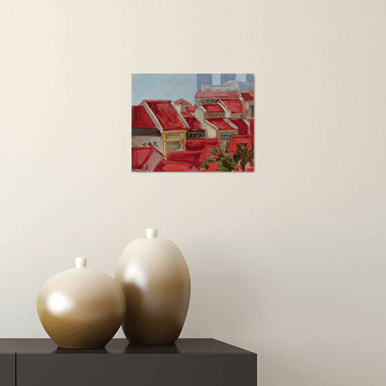 Red tiled roofs