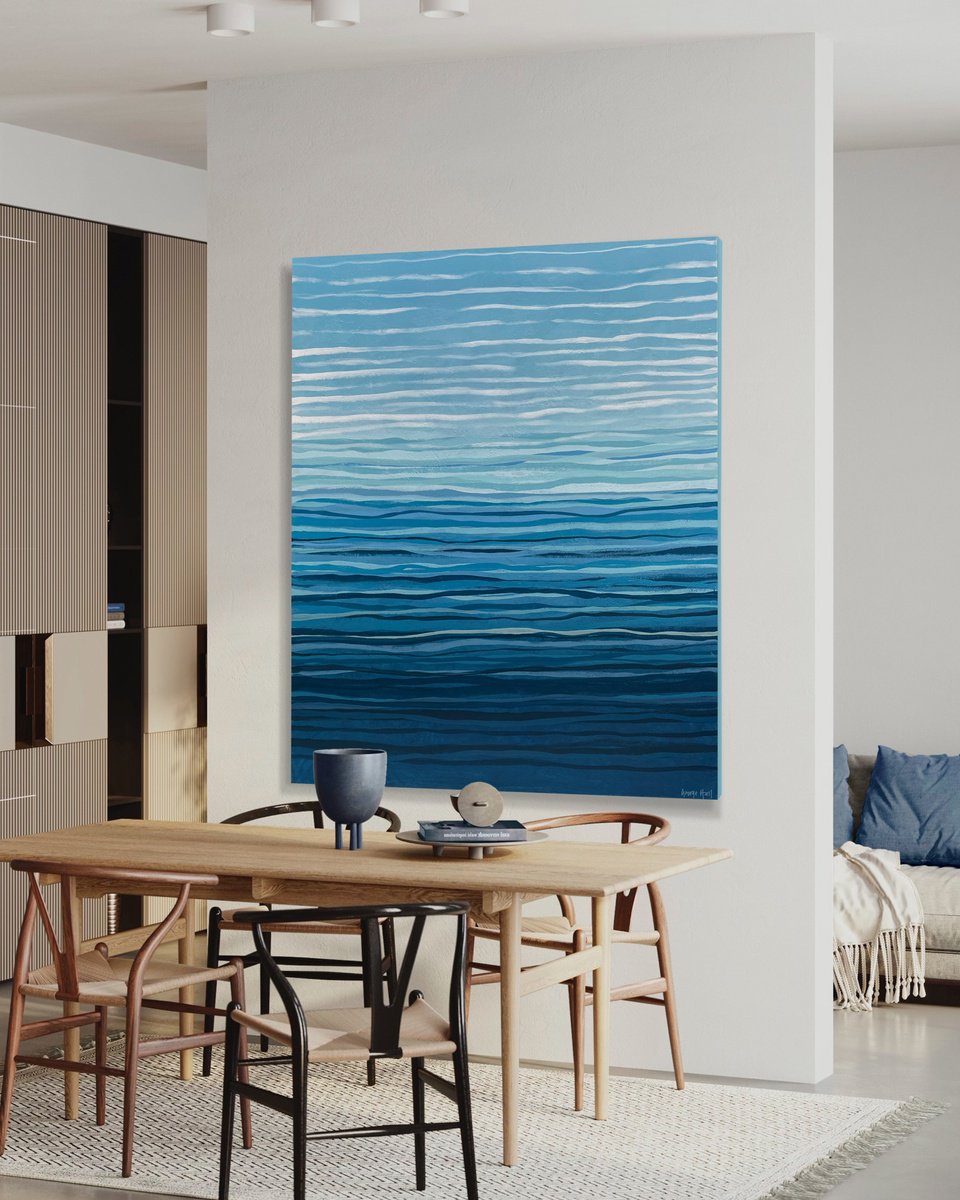 Gradual Waters - 122 x 152cm - acrylic on canvas by George Hall