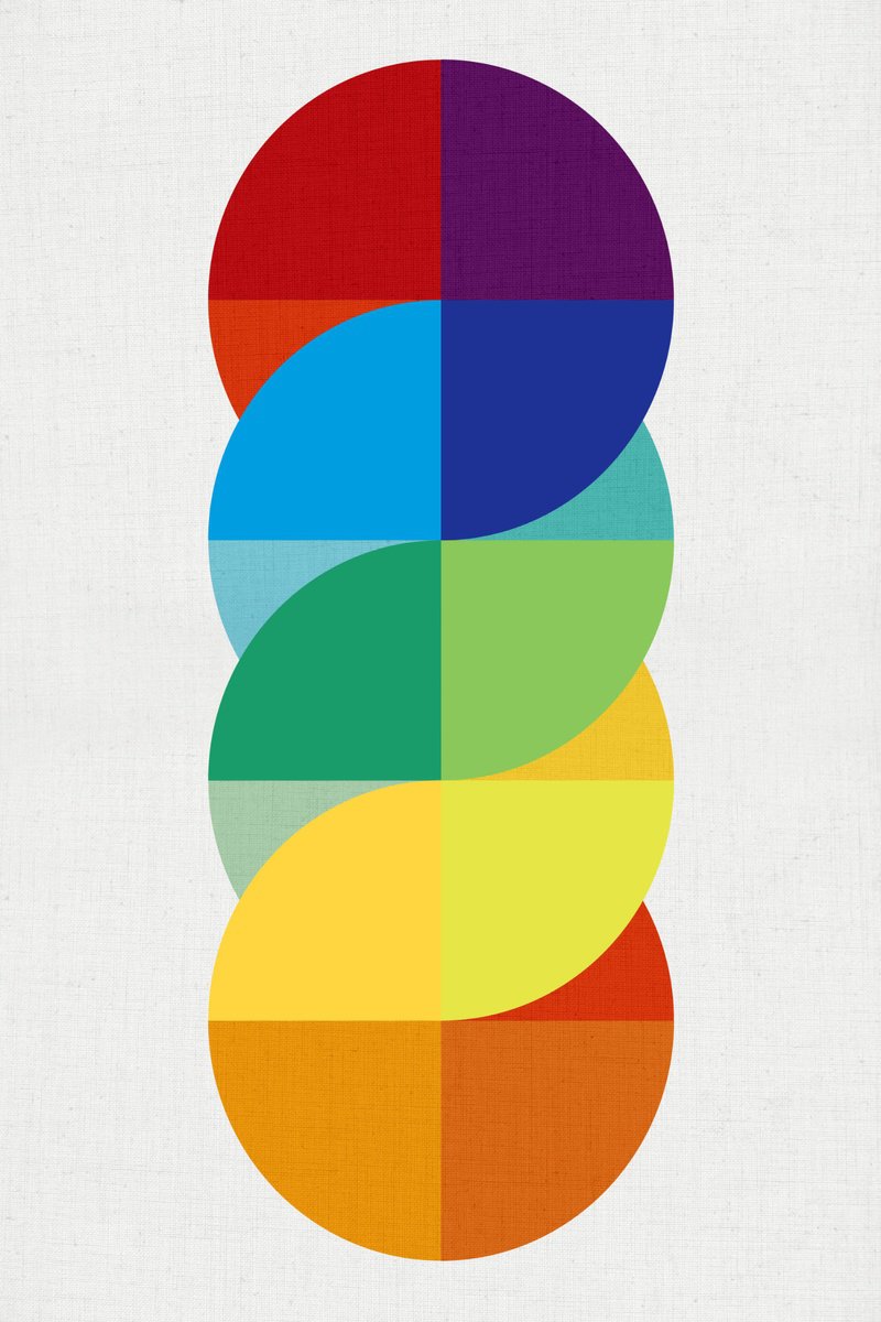 Abstract Giclee Print By Jennifer Bell, 24 X 36, Colour Curve, Original Artwork