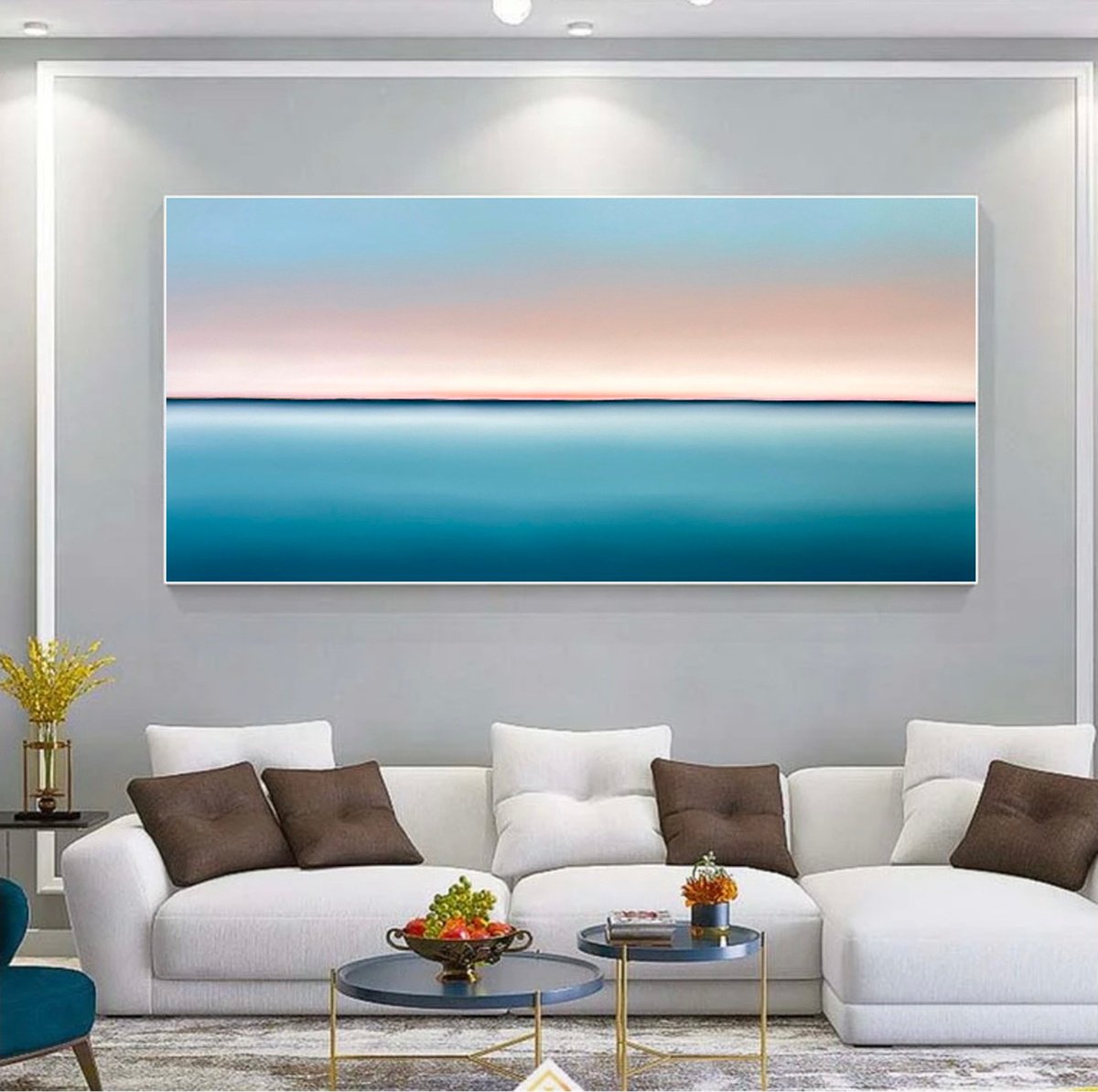 Surrealistic Oil Painting , Horizon Of Emotions #130 By Larissa Uvarova, 79 X 39, Artwork For Sale On Artfinder