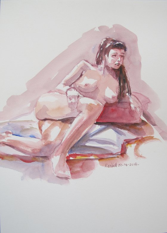 Reclining female nude