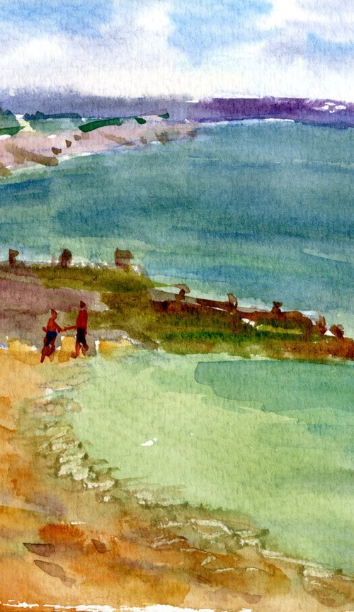 On the seaside in Eastbourne, England by Tanya Sun