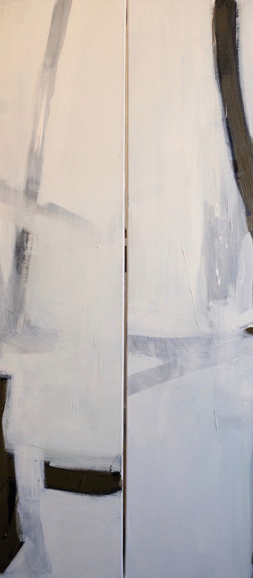 Glastonbury ways. Diptych by Romuald Mulk Musiolik