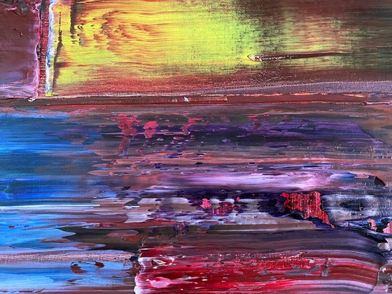 "Love At First Sight" - FREE USA SHIPPING + Save As A Series - Original PMS Abstract Diptych Oil Paintings On Canvas - 40" x 20"