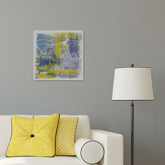 Time and tide (monoprint and chine colle)