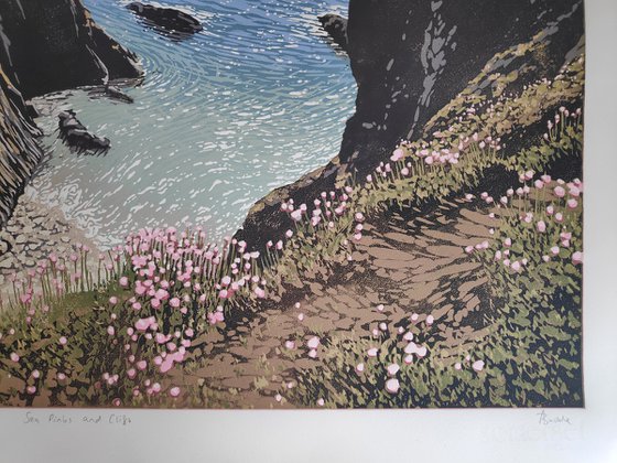 Sea Pinks and Cliffs