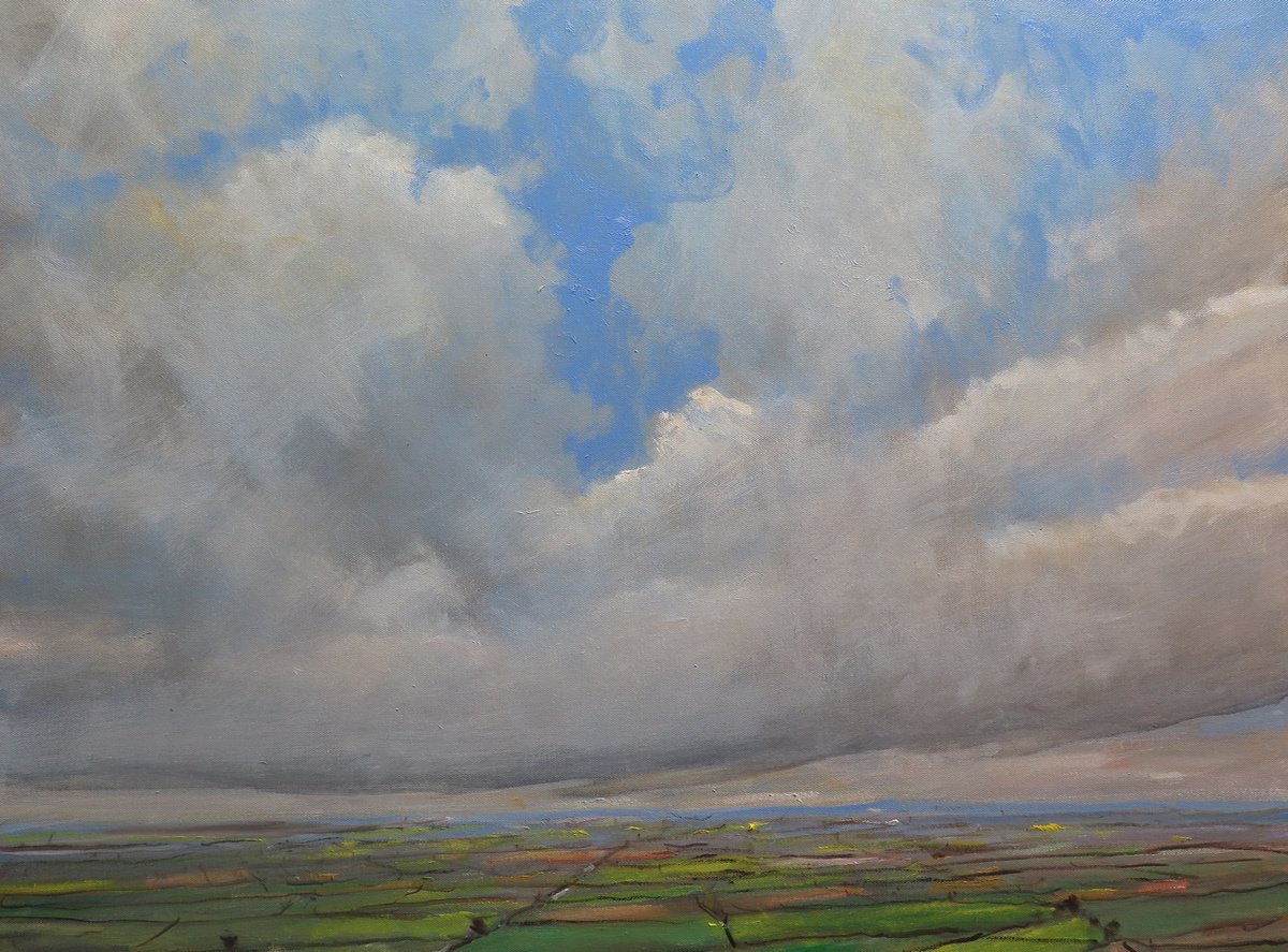 Yorkshire Wolds By Malcolm Ludvigsen, 36 X 28, Artwork For Sale On Artfinder