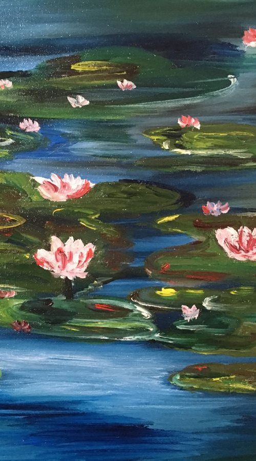Water Lilies by Timea  Valsami