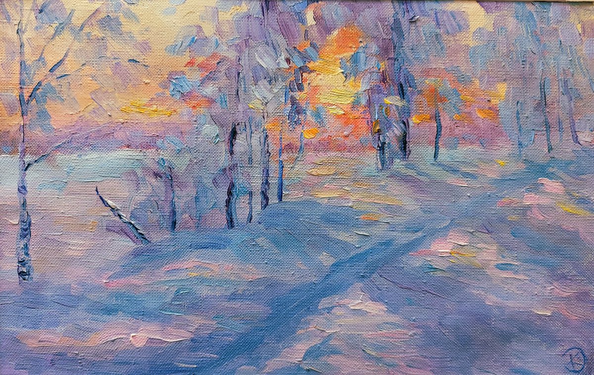 Frosty evening by Ekaterina Orlova