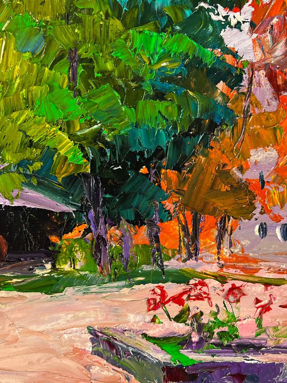 A Walk through the City Park