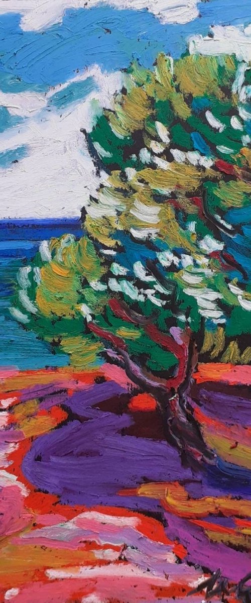 Orchard with a sea view by Maja Grecic
