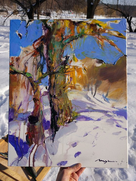 Sunny winter landscape