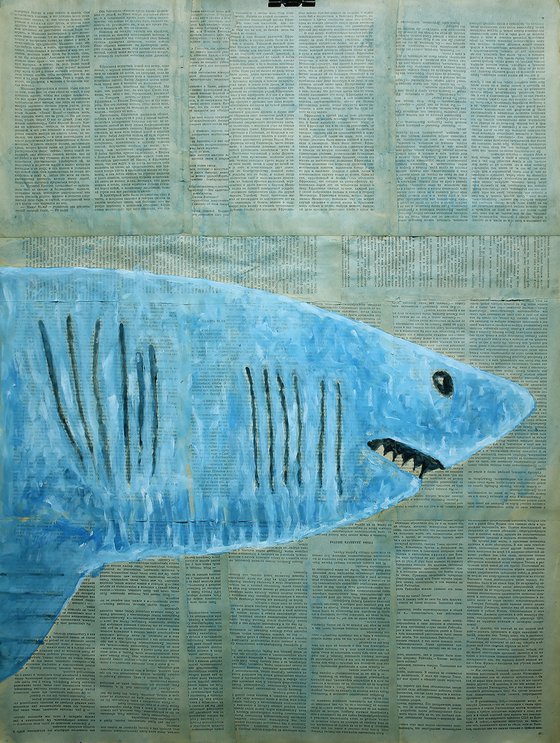 Shark. (triptych)