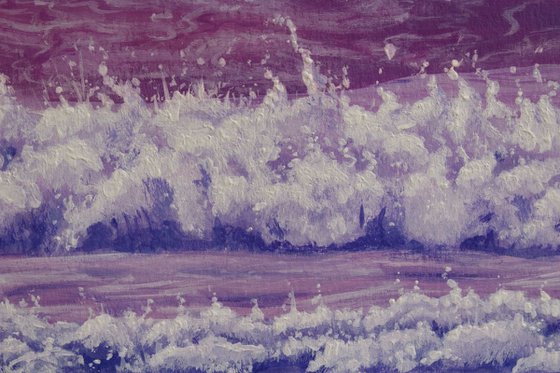 Lilac Fizz - unframed, waves