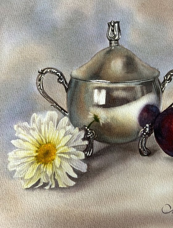 Plum and daisy