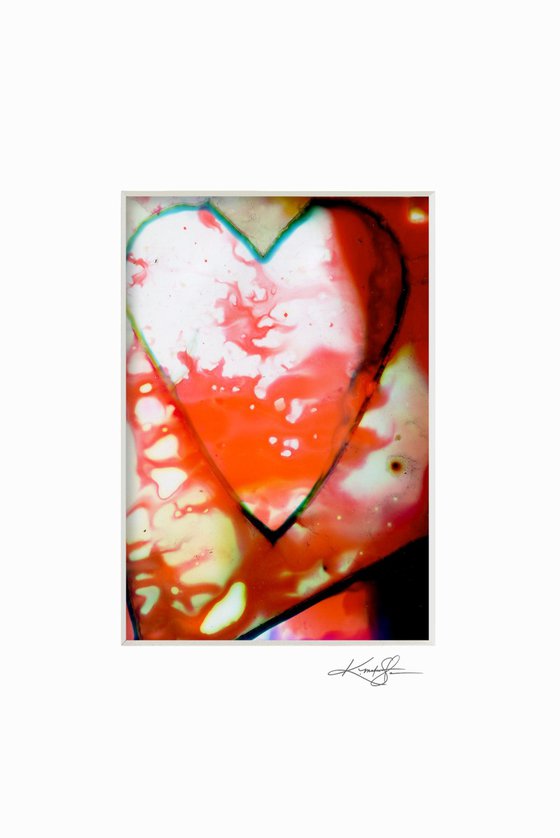 Heart Collection 8 - 3 Small Matted paintings by Kathy Morton Stanion