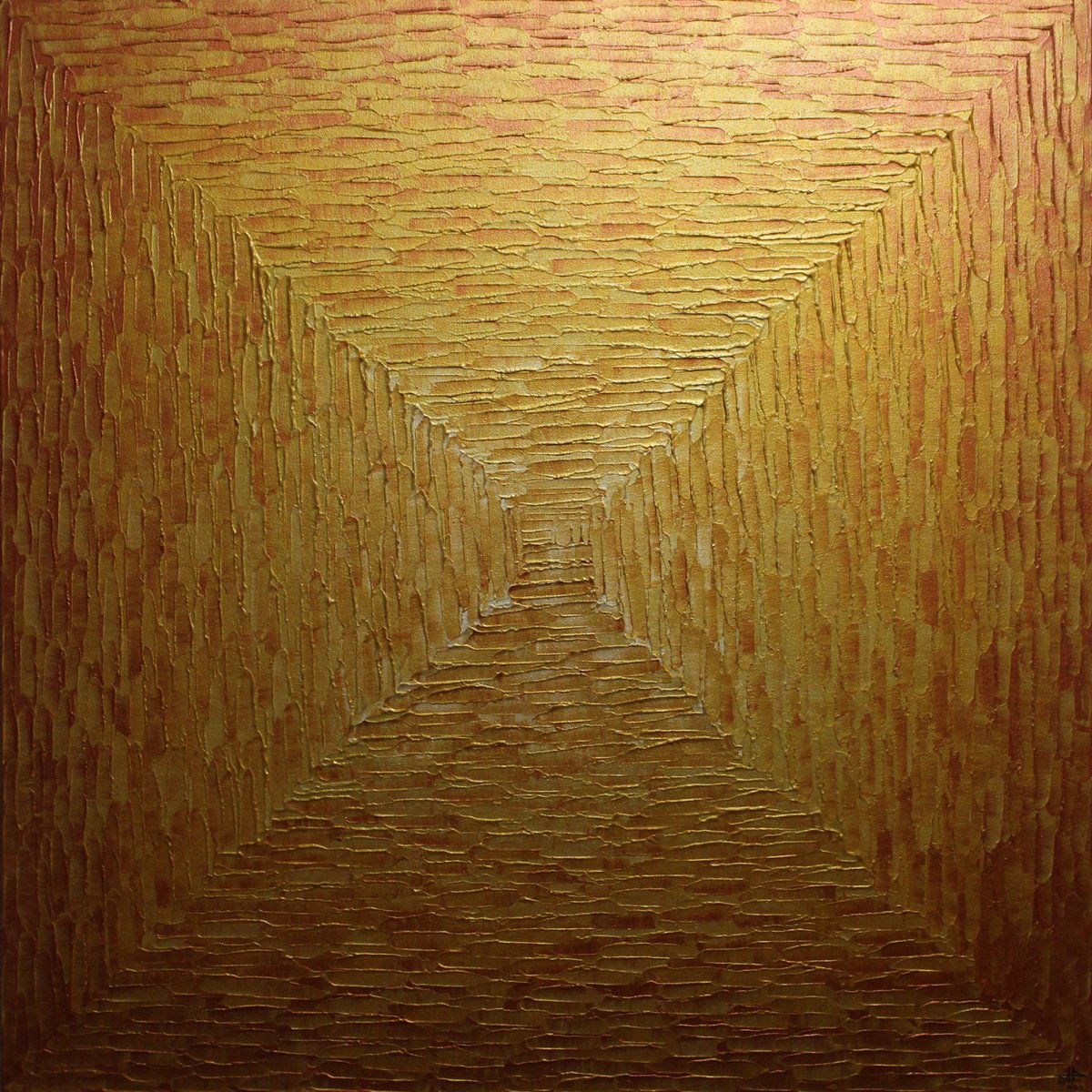  Large Square Pearly Gold Gradient By Jonathan Pradillon, 31 X 31, Artwork For Sale On Artfinder