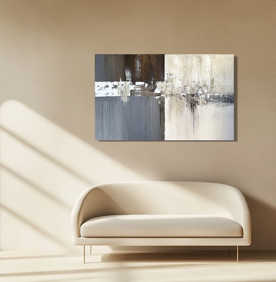 Balance of Contrast Brown Grey