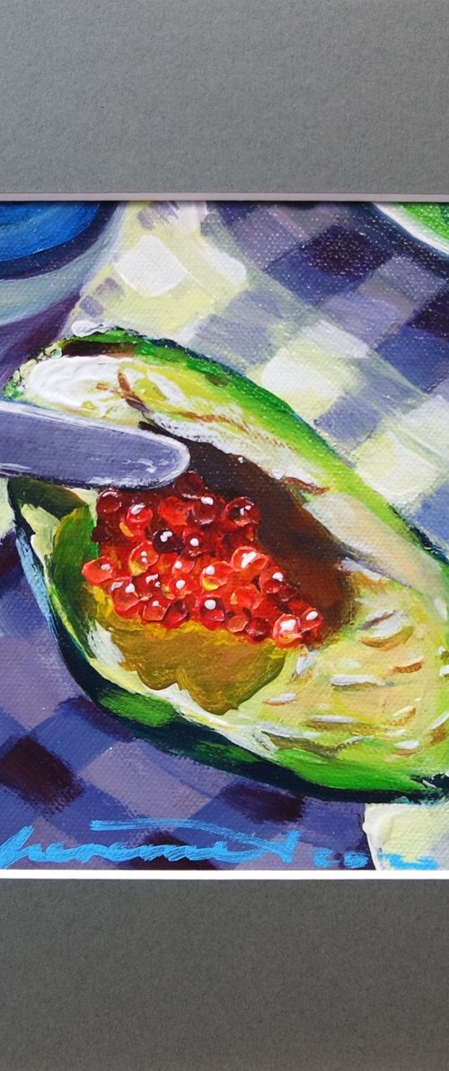 AVOCADO WITH CAVIAR by Ion Sheremet