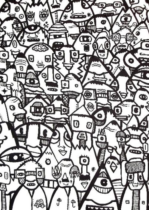Creature Crowd by Kev Munday