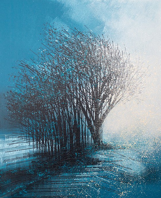 Trees In Morning Mist