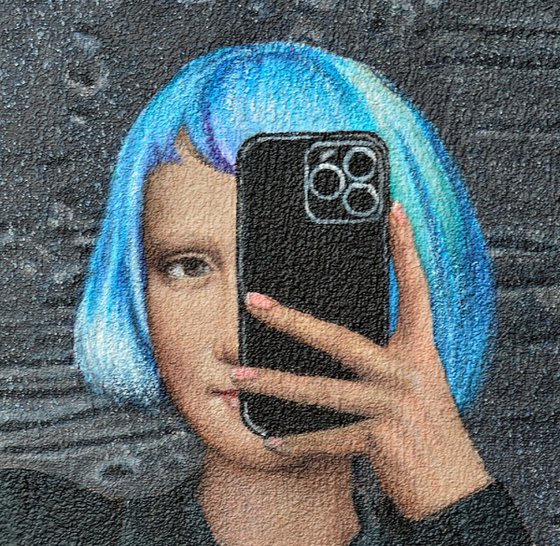 Selfie with Banksy Art