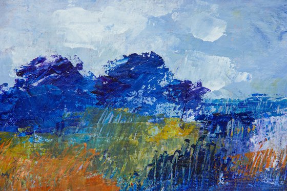 Blue-Orange Landscape