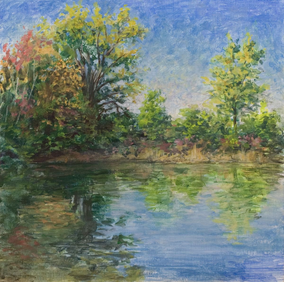 Kessem Pond Reflections by John Fleck