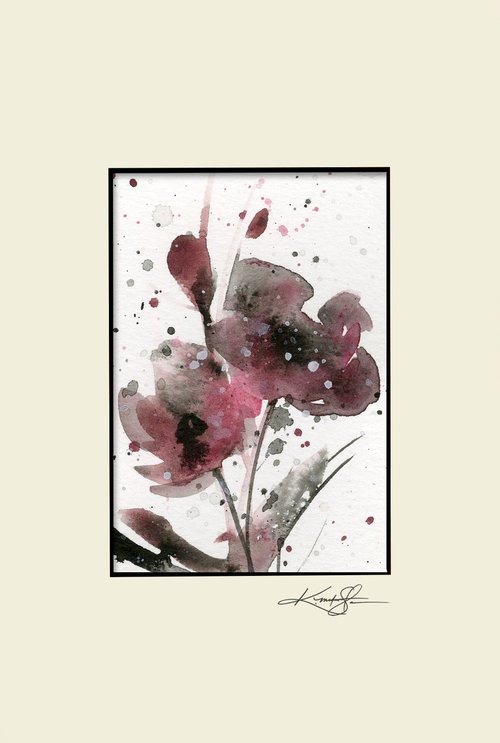 Petite Impressions 10 - Flower Painting by Kathy Morton Stanion by Kathy Morton Stanion