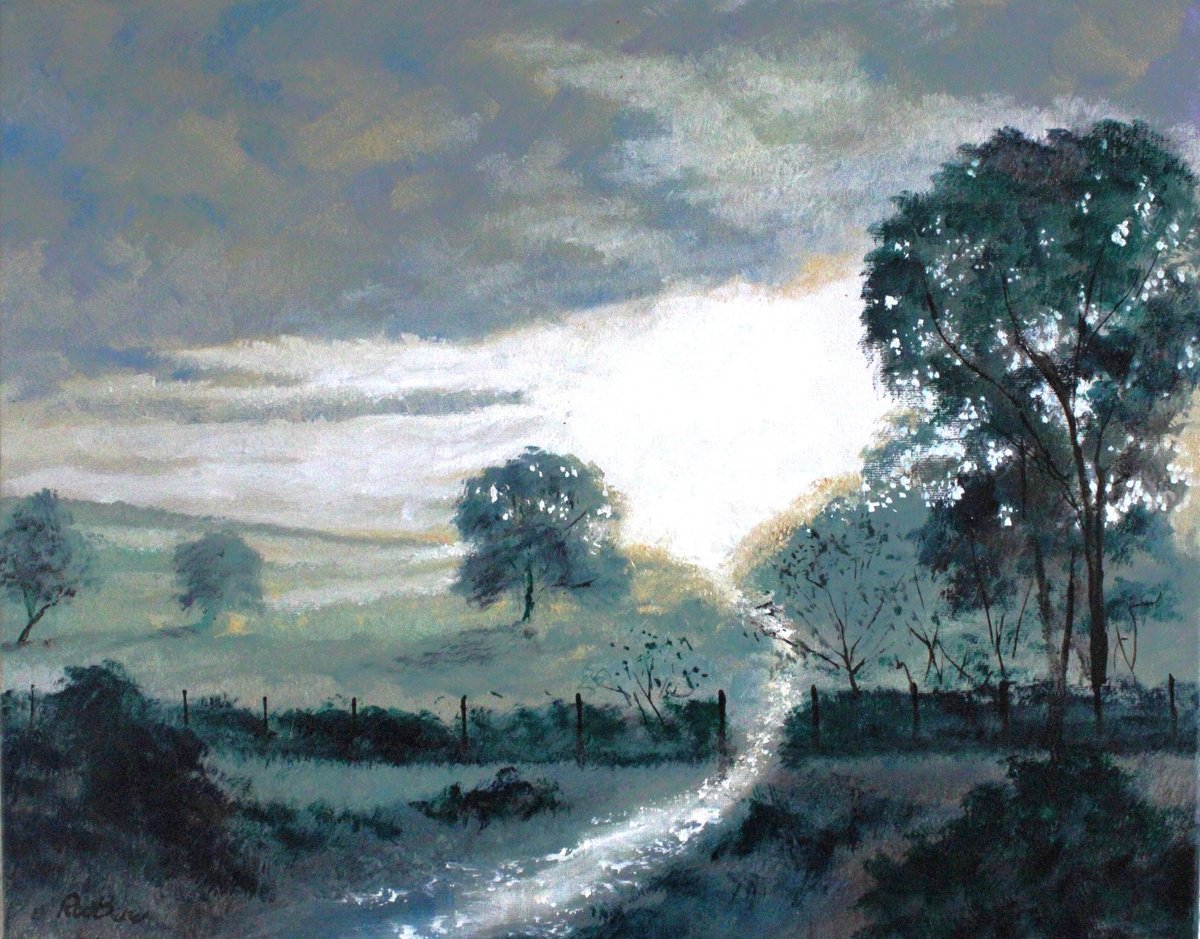 Subdued Sunset By Rod Bere, 20 X 16, Artwork For Sale On Artfinder
