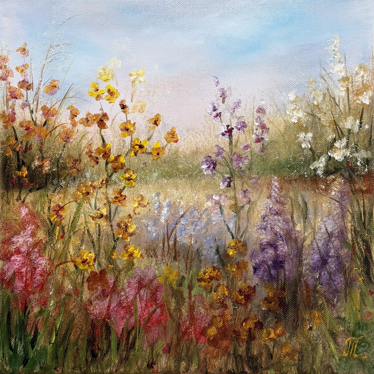 Wild Floral By Tanja Frost, 12 X 12, Artwork For Sale On Artfinder