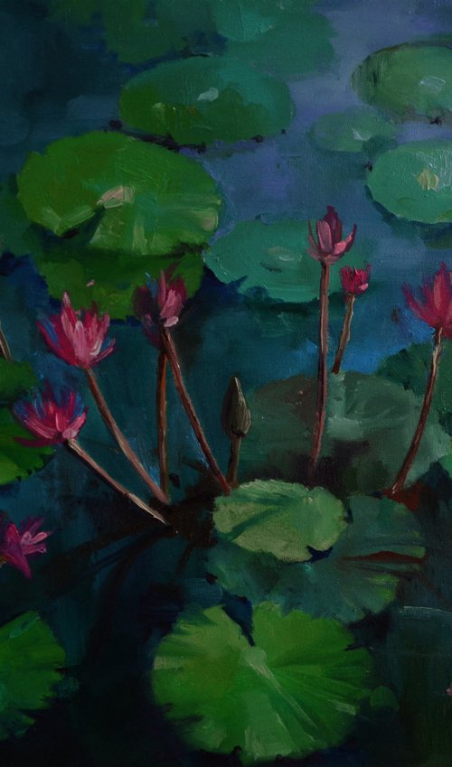 Lily pond. Equilibrium by Zhanna Kondratenko