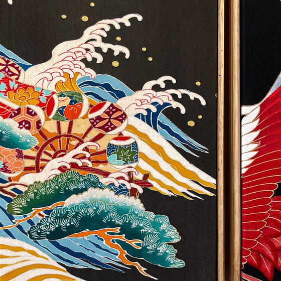 Cranes through Generations (Kimono)