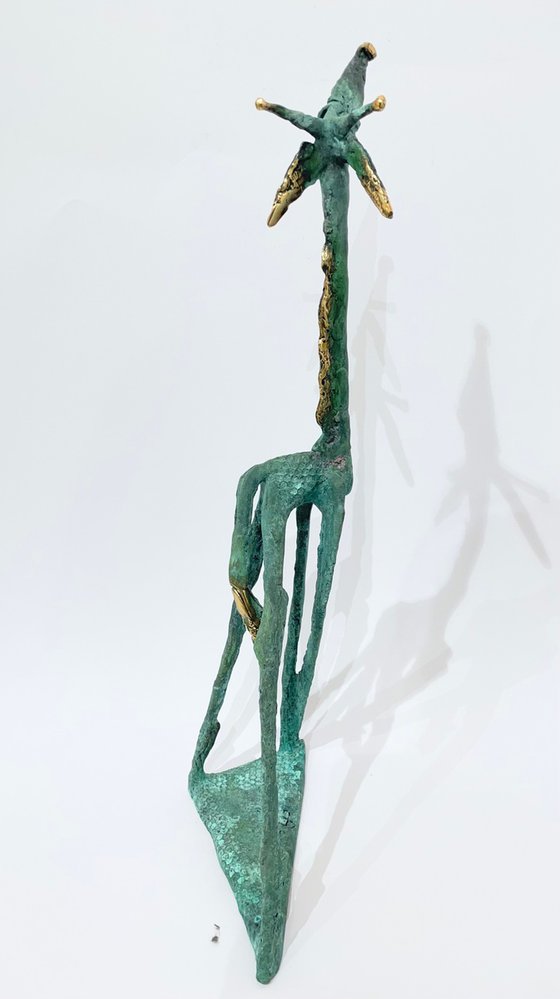 Giraffe Dreams in Amber Skies (big size)