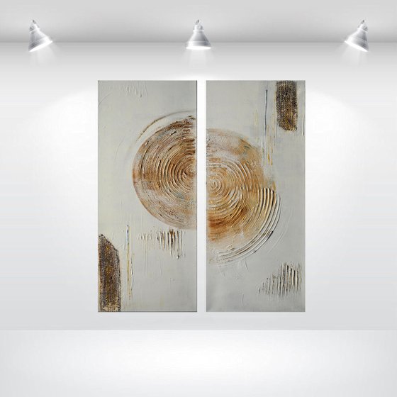 Circles - Abstract Art - Acrylic Painting - Canvas Art -  Abstract Painting - Ready to Hang