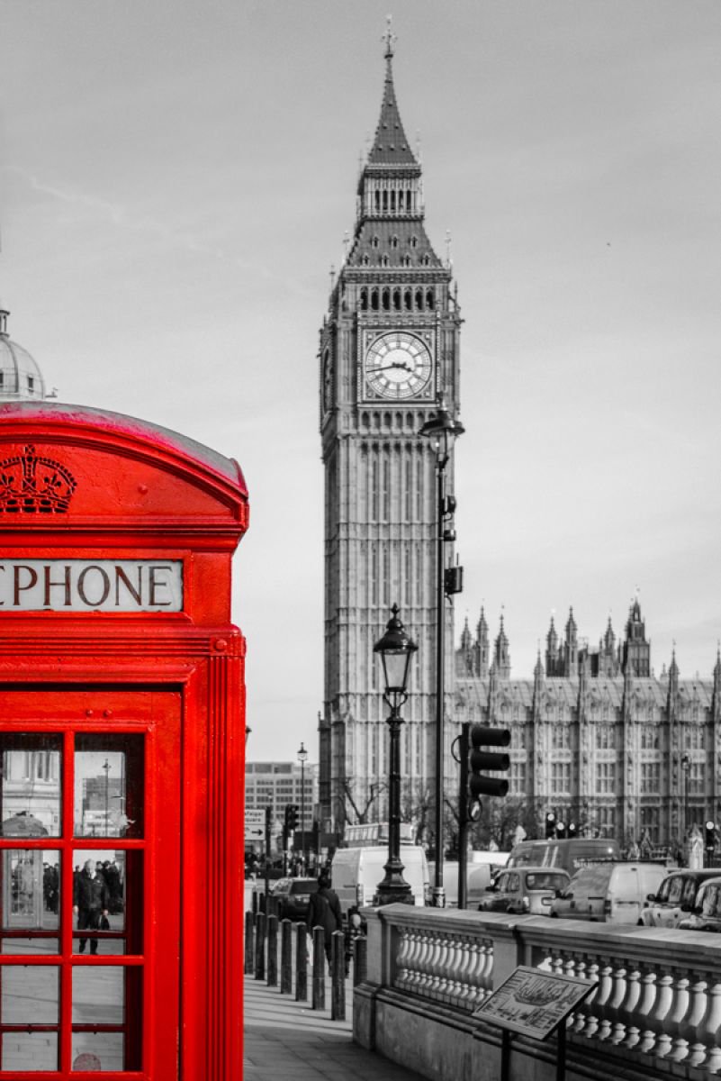 Big Ben Telephone Box - Limited Edition Print by Ben Robson Hull