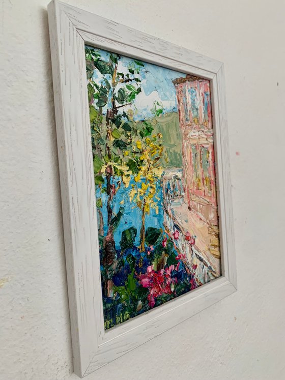 Blooming Terrace by the sea