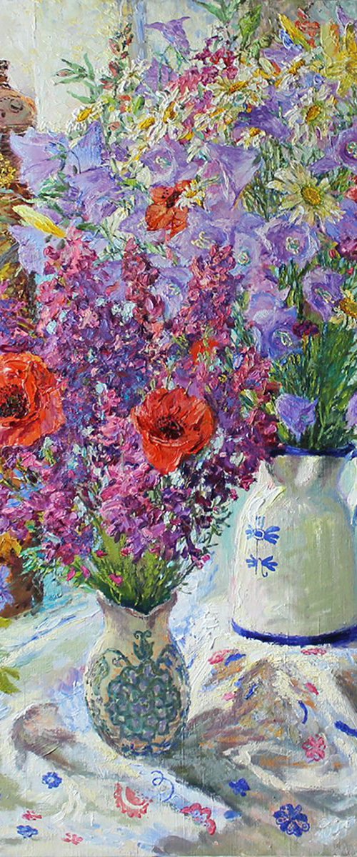 Summer flowers. Bells. by Svetlana Koval (Gunchenko)