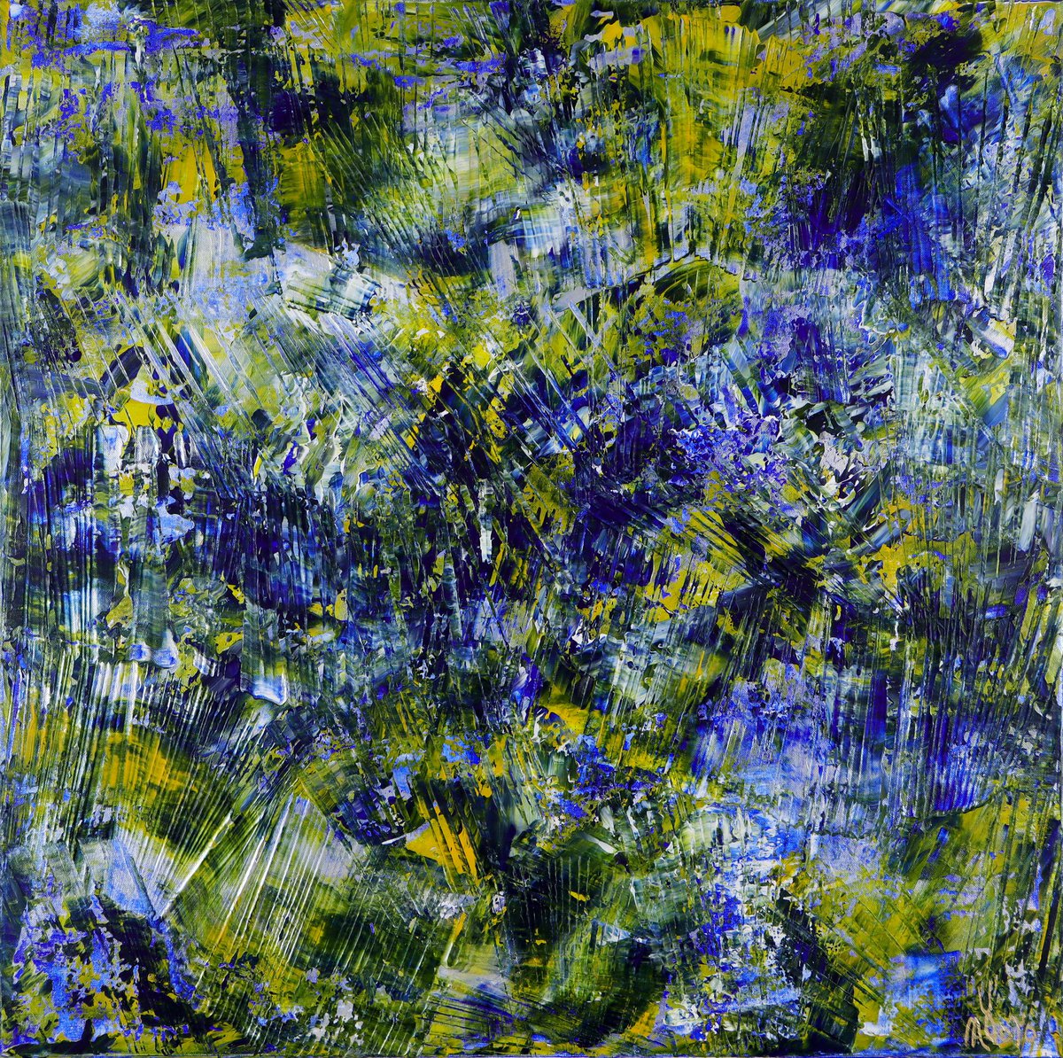 A Patch Over The Atlantic By Nestor Toro, 36 X 36, Artwork For Sale On Artfinder