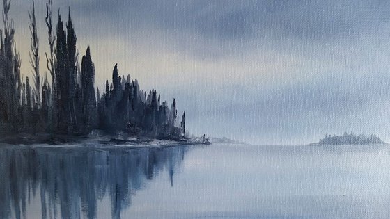 Landscape with  Lake - Into the Stillness
