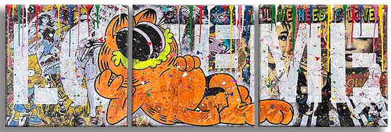 Love me – Original Triptych Painting