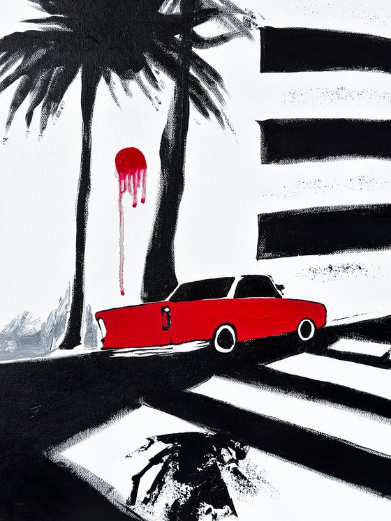 Melting Sun on Sunset Boulevard