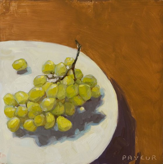 modern still life of grapes for fruit and food lover