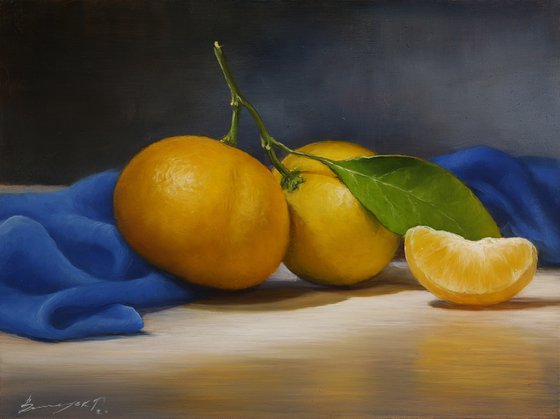 "Still life with tangerines"