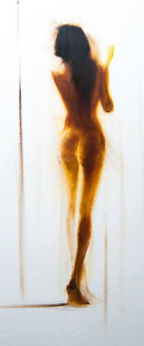Nude Female Painting by Yuri Pysar