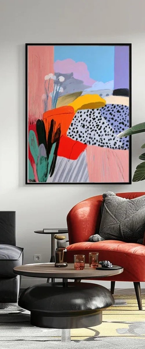 A Cactus Beneath Soft Skies by Sasha Robinson