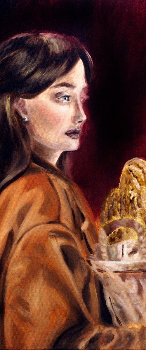The Girl with the Baguettes by Ruslana Levandovska