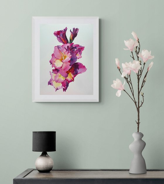 Watercolor floral tender soul