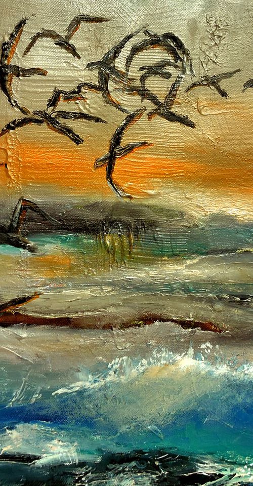 Moment with Birds by Veta  Barker