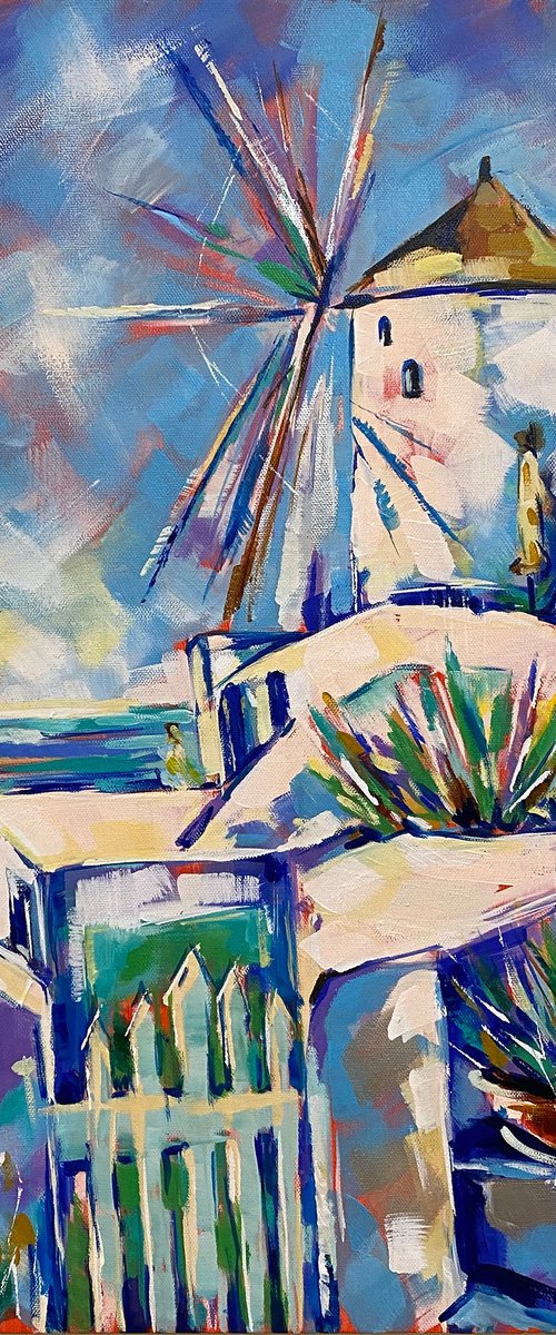 "Chilling in Santorini" by Diana Gourianova